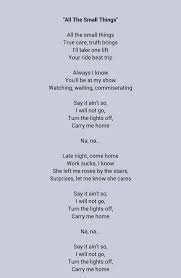 Small Things Lyrics