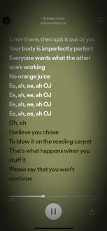 Orange Juice Lyrics