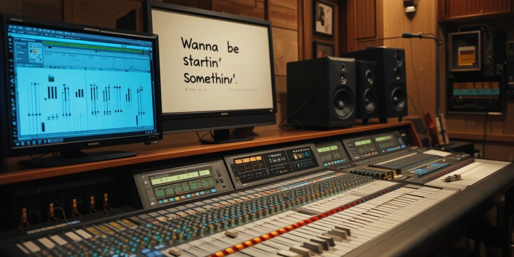  wanna be startin' somethin' lyrics 
