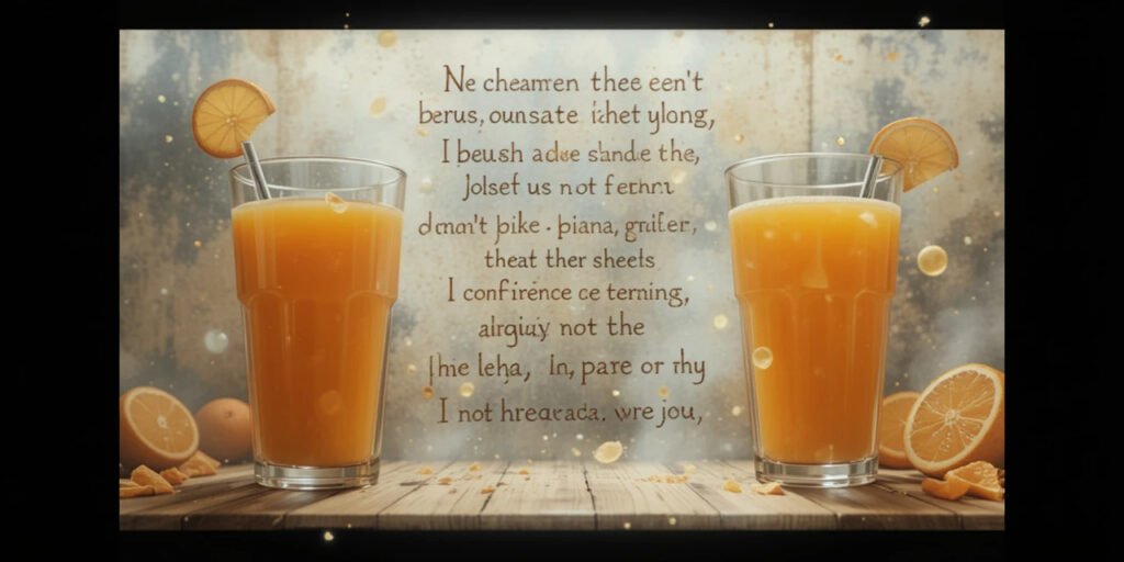 Orange Juice Lyrics