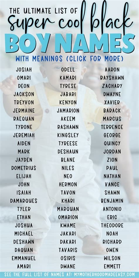 Black Boy Names: 250+ Unique & Powerful Picks for 2025