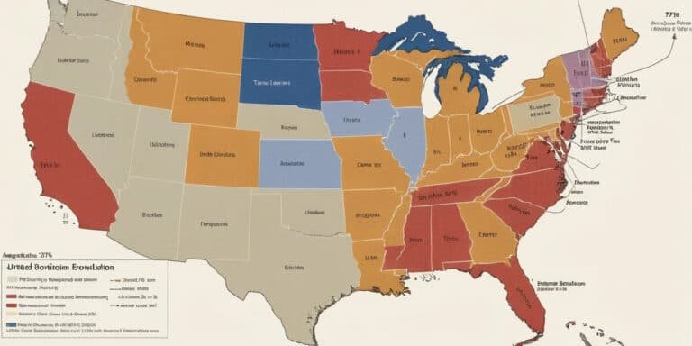 map of United States of America, US geography, state boundaries, American cartography, US territorial expansion, digital mapping, historical US maps